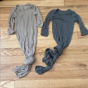 TWO Solly Baby - Sleep Gown 0-3 months BEIGE GREY